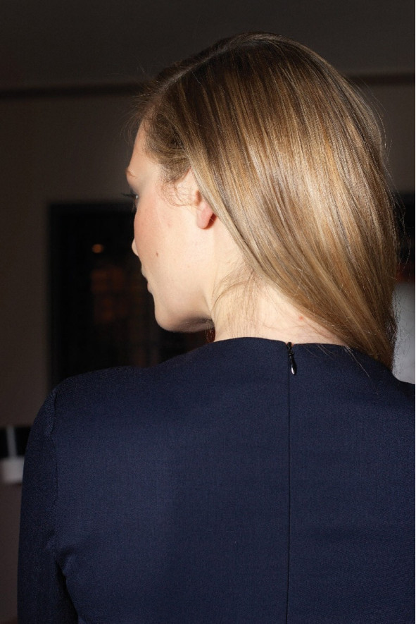 Professional navy blue dress - Anaya dress