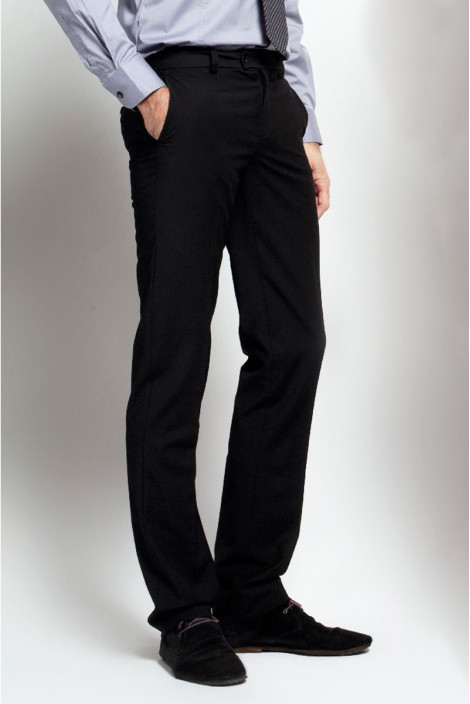 Pantalon uniforme hôtellerie noir homme - Pantalon Bagua