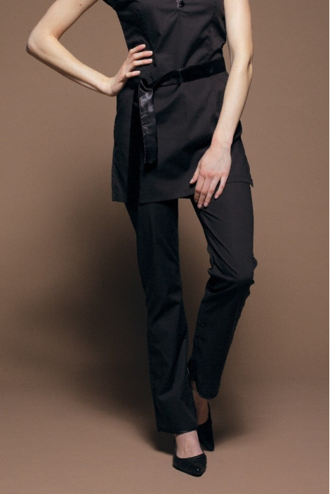 Pantalon esthéticienne chocolat - Pantalon Lotus