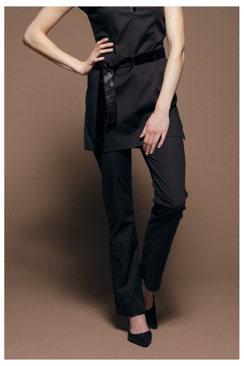 Esthetician's chocolate trousers - Lotus trousers