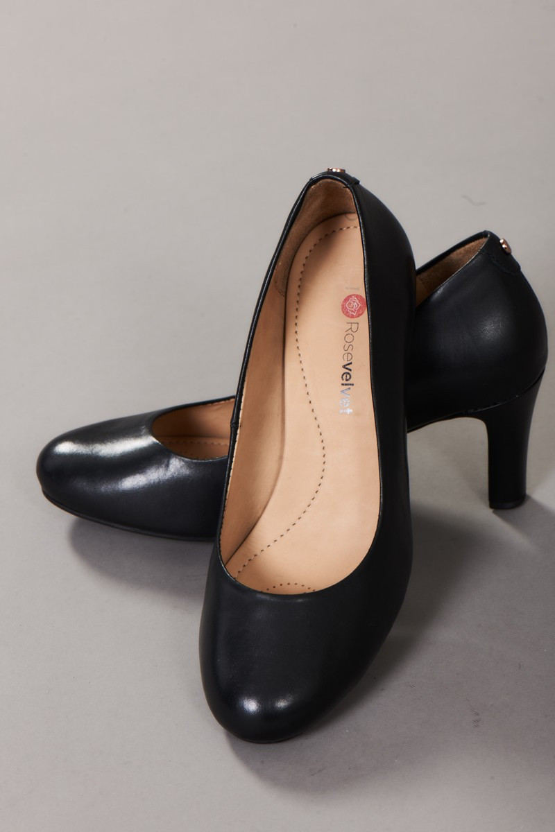 Escarpins uniforme hôtellerie noir talon 7cm - Escarpins Juliette