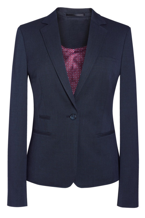Women's navy blue pinpoint hotel uniform jacket - Ariel jacket