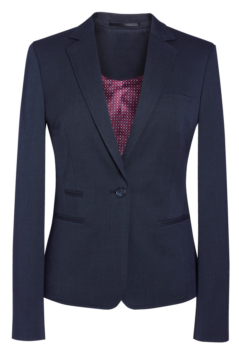 Veste hôtellerie marine pinpoint femme - Veste Ariel