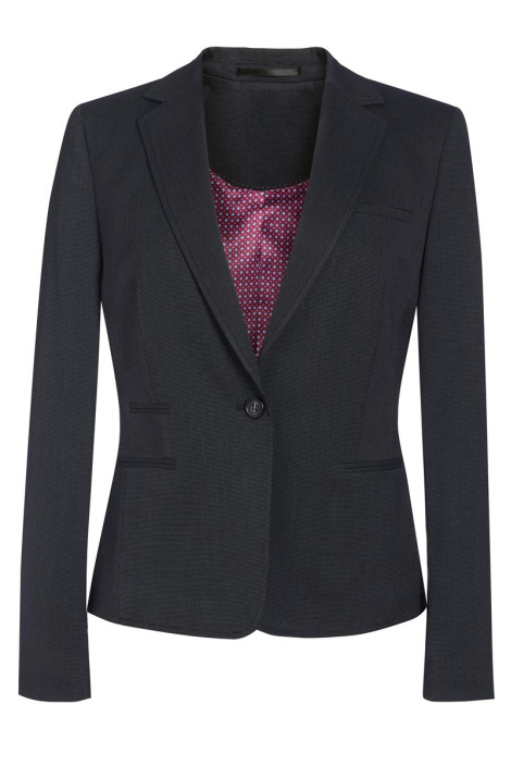 Giacca alberghiera grigio pinpoint da donna - Giacca Ariel