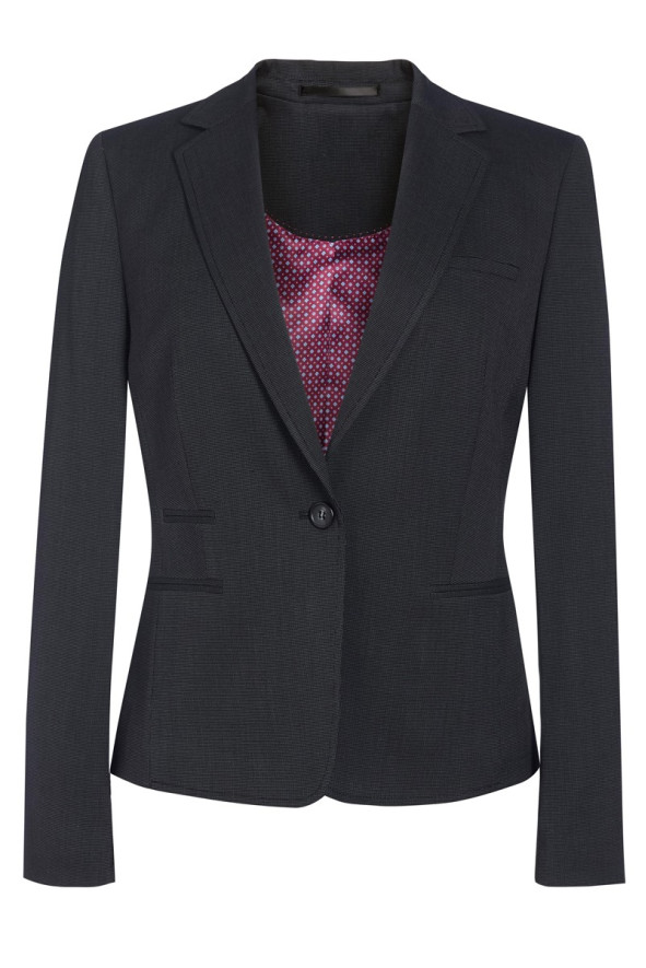 Women's grey pinpoint hotel uniform jacket - Ariel jacket