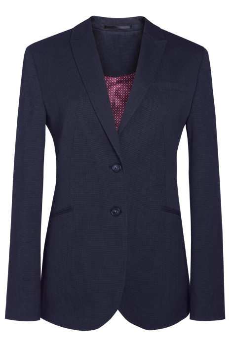 Giacca alberghiera navy pinpoint da donna - Giacca Cordelia