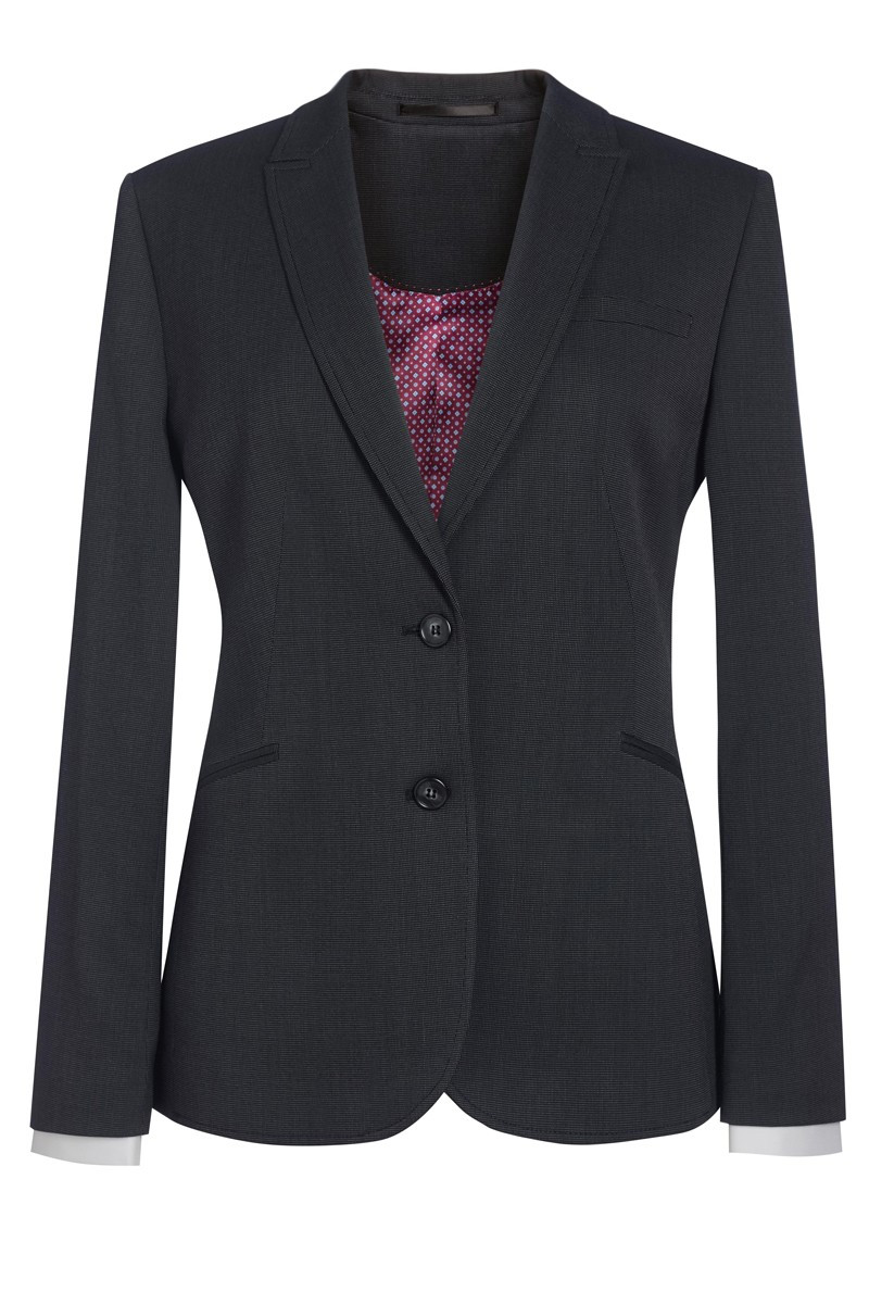 Veste hôtellerie gris pinpoint femme - Veste Cordelia