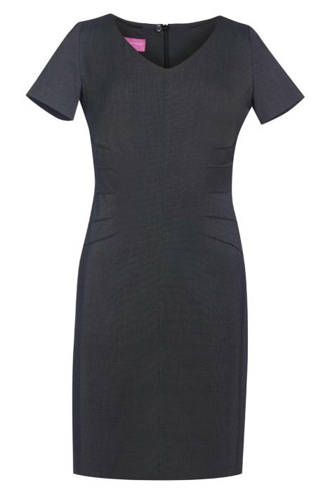 Robe uniforme hôtellerie gris pinpoint - Robe Portia