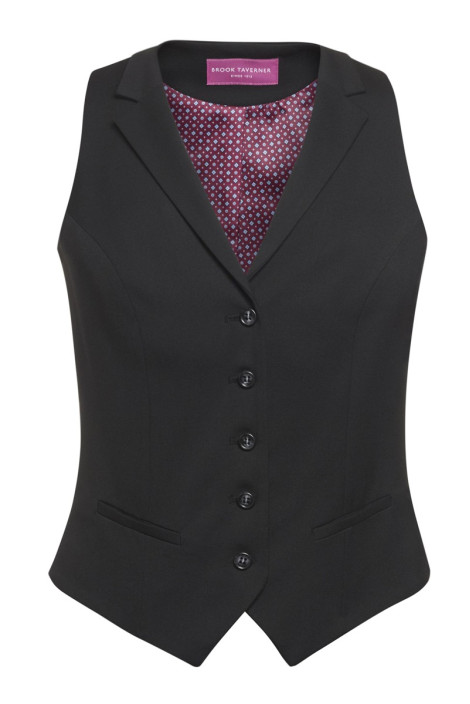 Gilet alberghiera nero da donna - Gilet Larissa