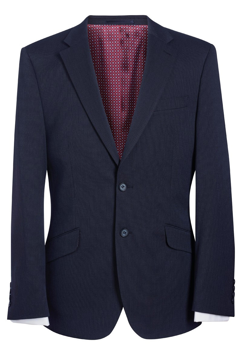 Men's hotel uniform jacket navy blue pinpoint - Phoenix jacket