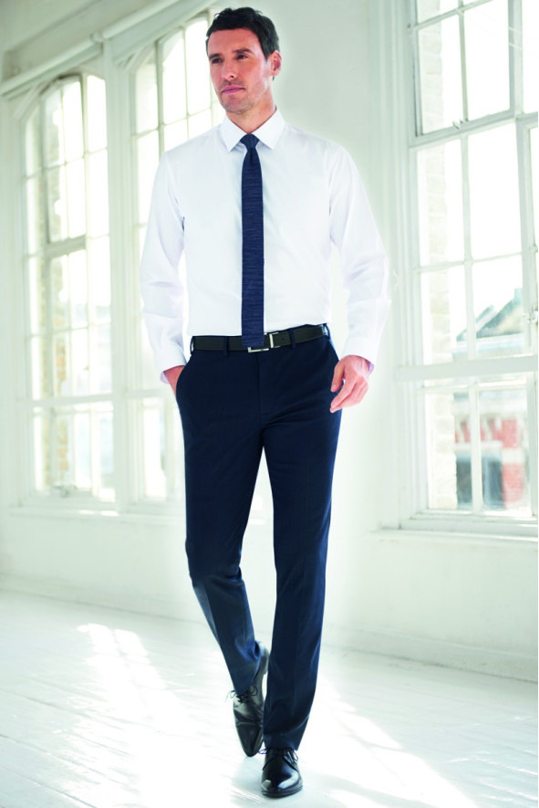 Men's navy blue hotel uniform trousers - Pegasus trousers