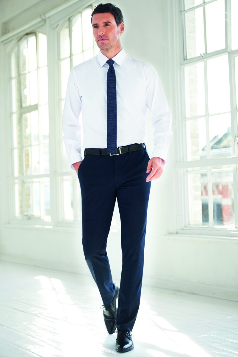 Men's navy blue hotel uniform trousers - Pegasus trousers