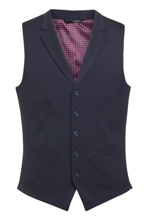Men's navy blue hotel uniform waistcoat - Proteus waistcoat