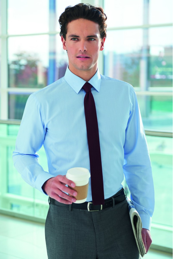 Camicia alberghiera da uomo blu - Camicia Chelsea