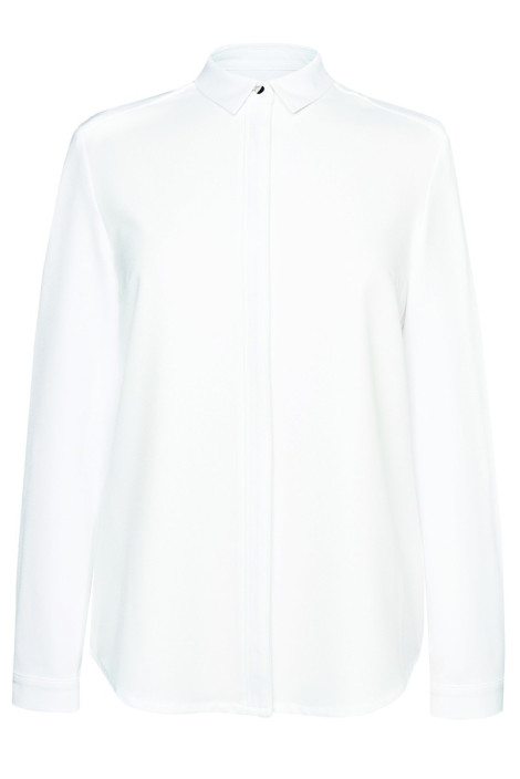 Women's hotel white blouse - Capri blouse