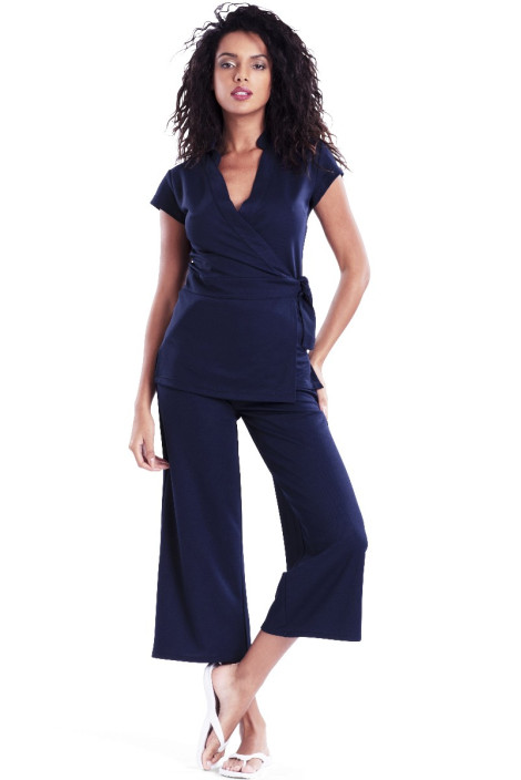 Pantaloni da estetista navy - Pantaloni Yin
