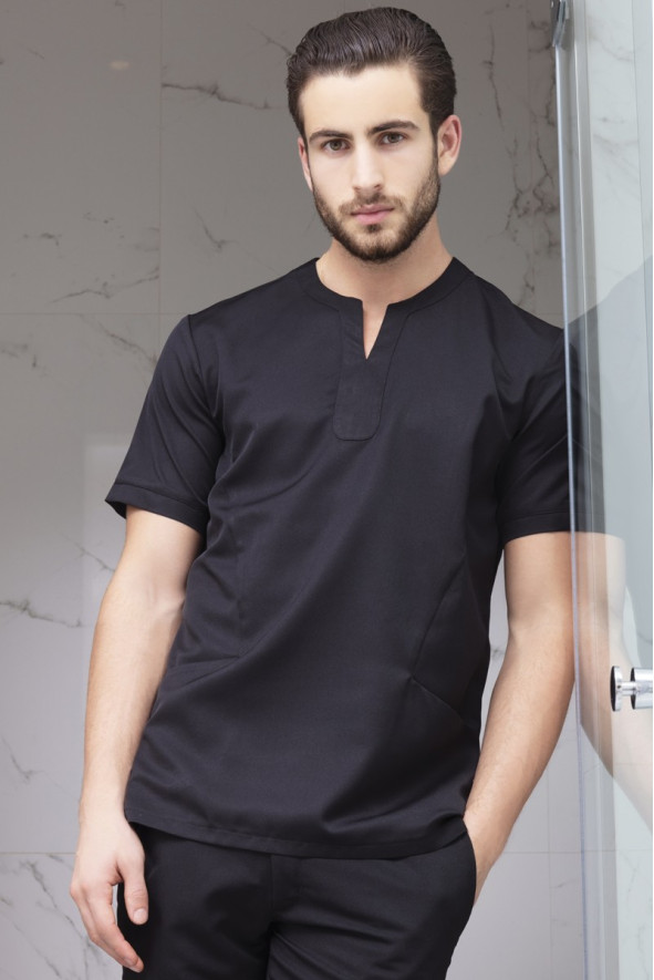 Tunique professionnelle noire homme - Tunique Acapulco