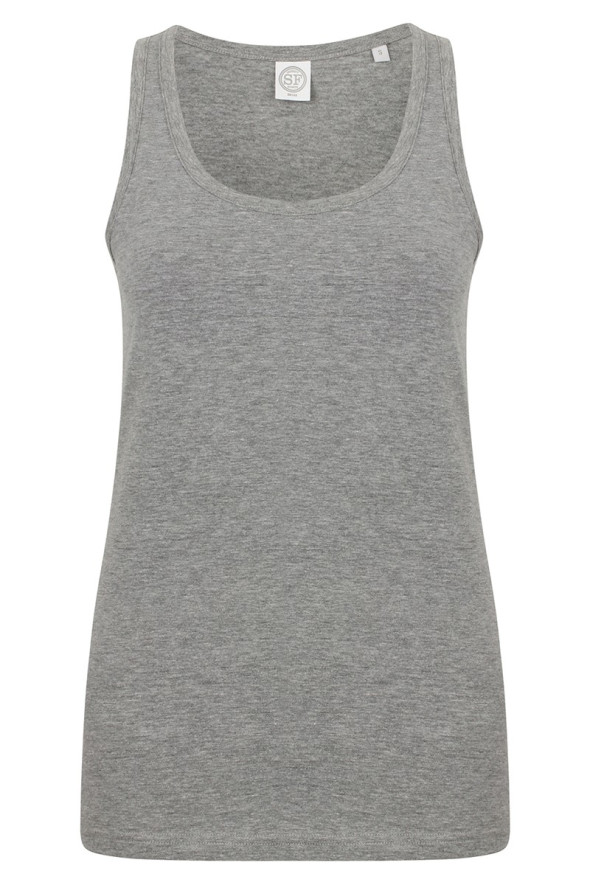 Débardeur femme gris chiné - Débardeur Alya