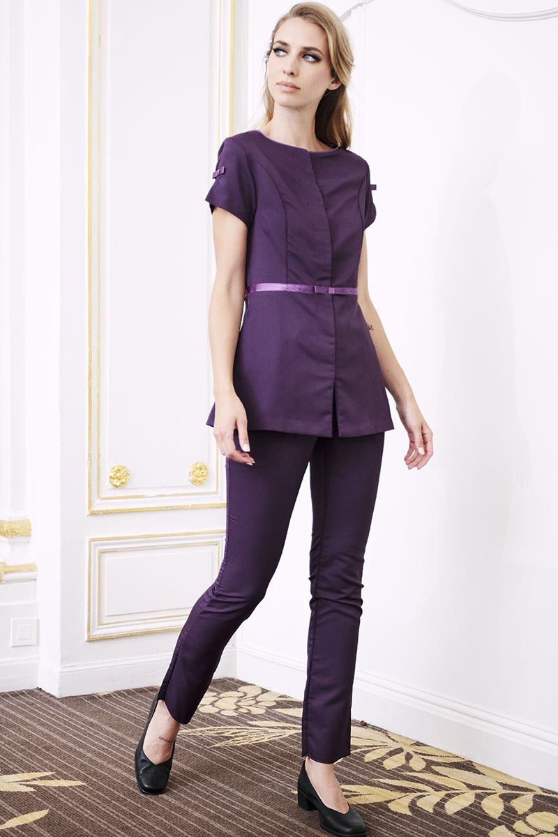 Esthetician's tunic plum - Chester tunic