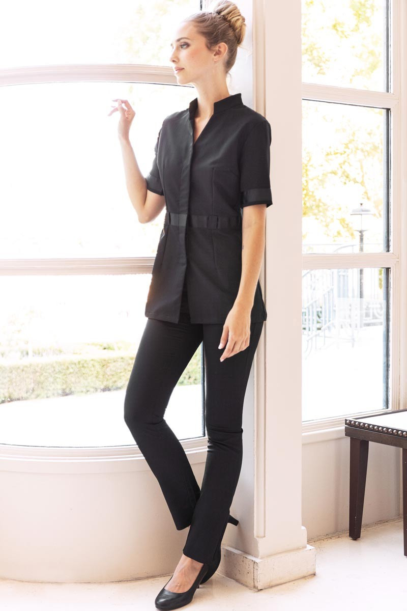 Black esthetician's tunic - Savane tunic