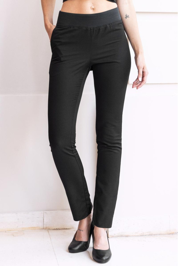 Pantalon d'esthéticienne noir - Pantalon Safari