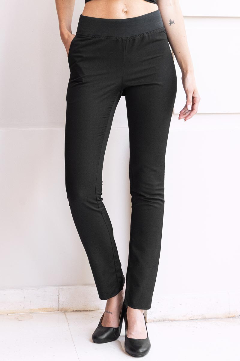 Pantalon d'esthéticienne noir - Pantalon Safari