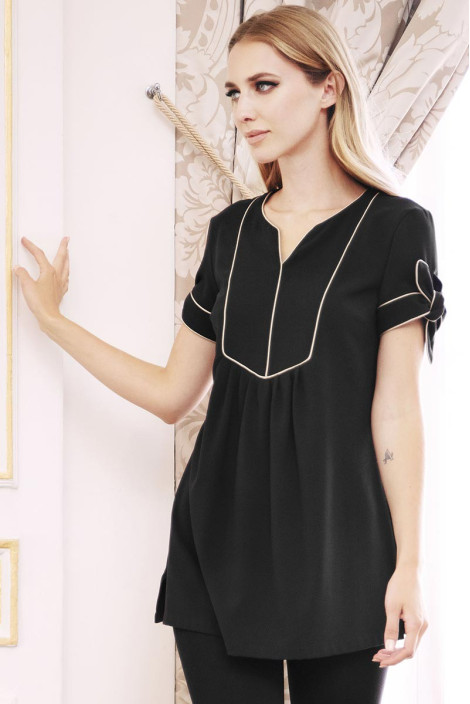 Delphe Women Tunic black-gold | Beauty Street