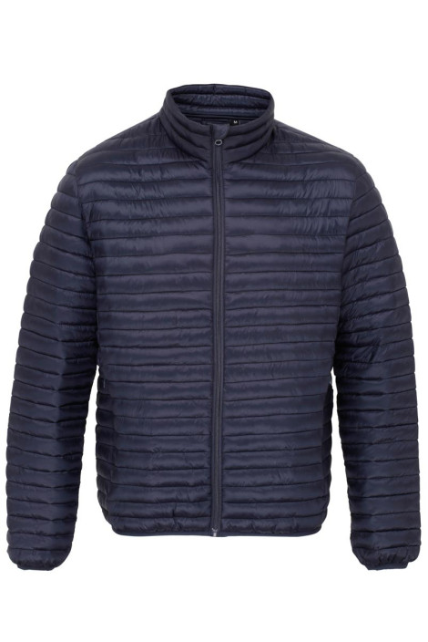 Men's long-sleeved quilted jacket, navy blue - Jura Padded Jacket