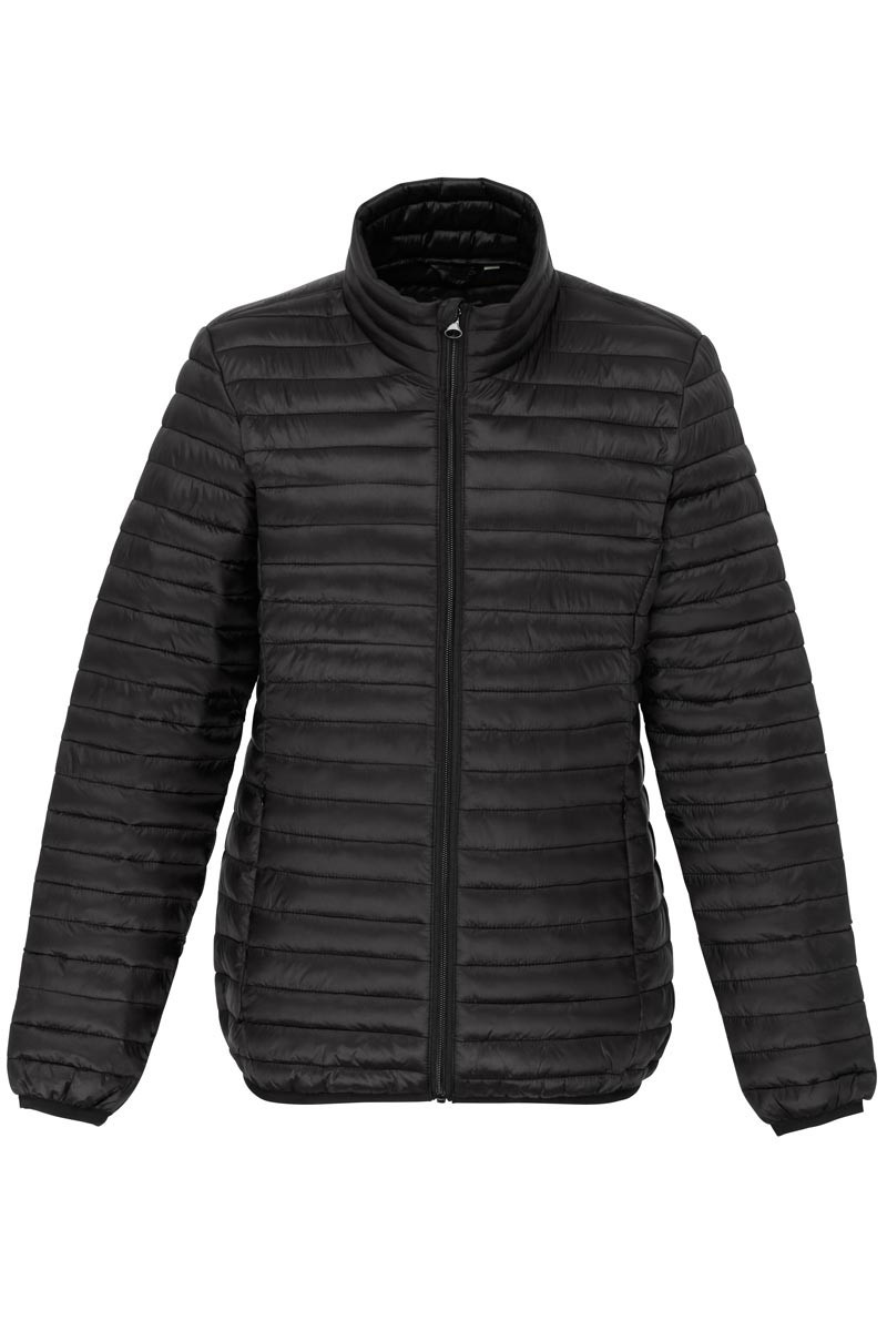 Women's long-sleeved quilted jacket, black - Savoie Padded Jacket