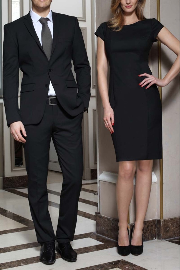Men's black hotel uniform jacket - Ethan jacket
