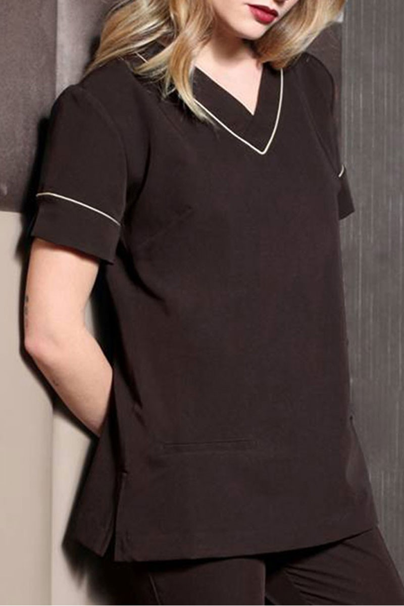Estheticians chocolate tunic - Clara tunic