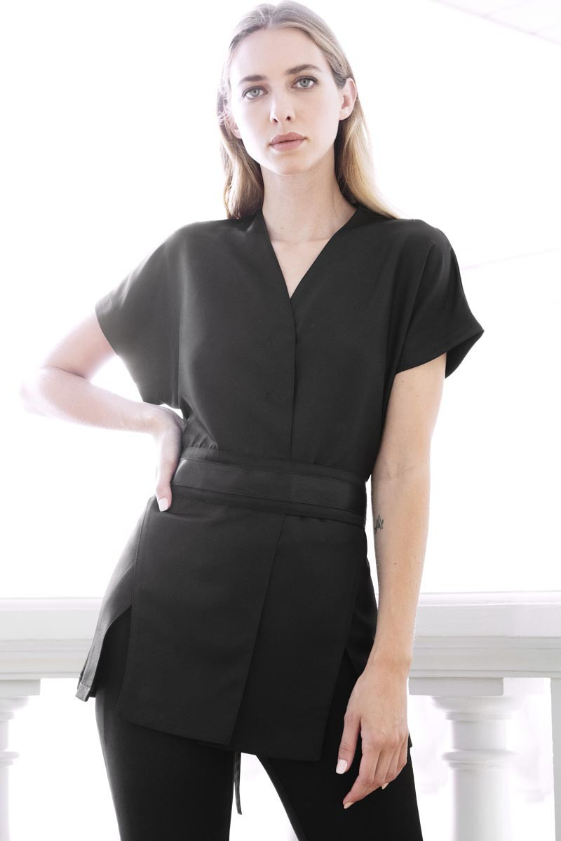 Kimono esthéticienne noir - Kimono Tasmanie