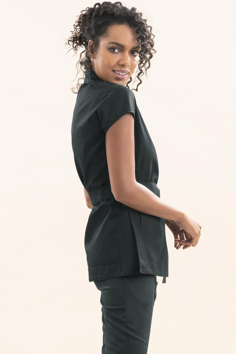 Black esthetician's tunic - Alaska tunic