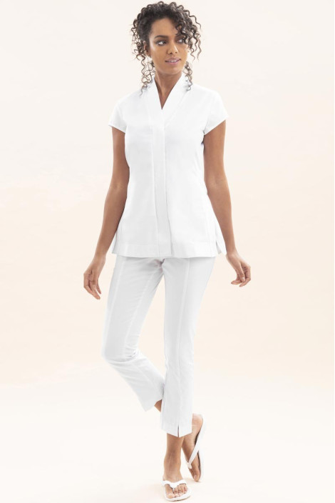 Pantalone da estetista bianco - Pantaloni Abby