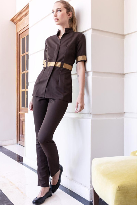 Chocolate estheticians trousers - Safari trousers