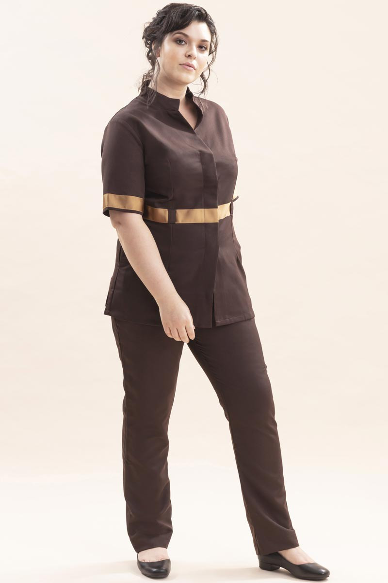 Chocolate estheticians trousers - Safari trousers