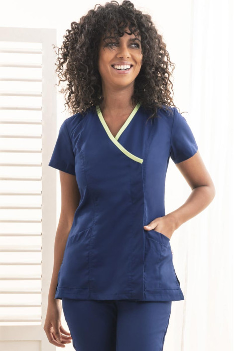 Casacca da medico blu marine da donna - Casacca Giuliana