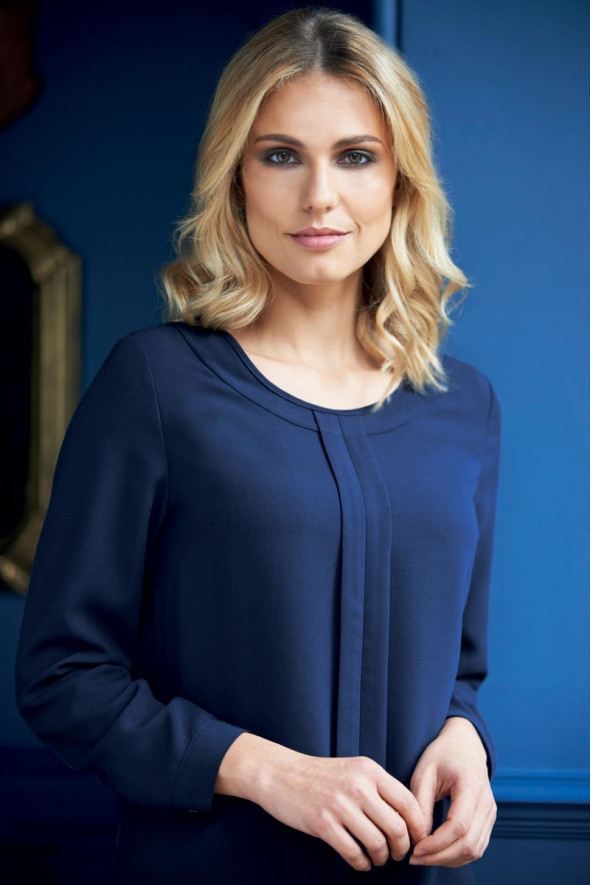 Camicetta alberghiera donna navy - Camicetta Riola