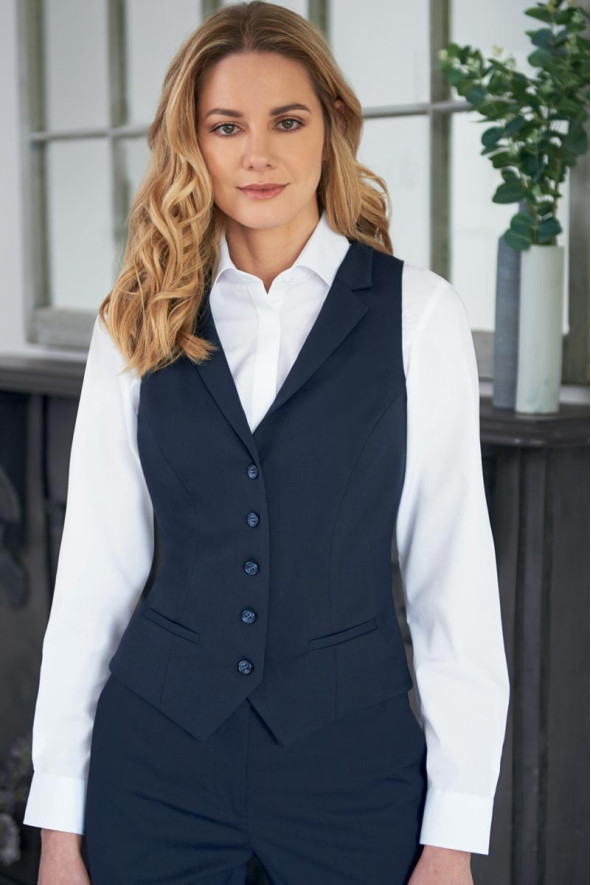 Gilet alberghiera nero da donna - Gilet Larissa