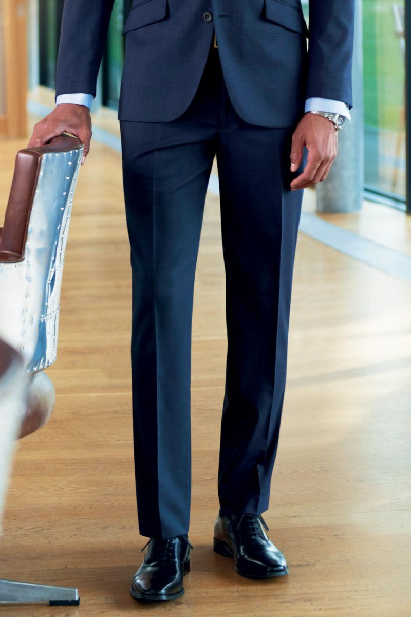 Pantaloni professionale uomo blu - Pantaloni Principe di Galles Cassino