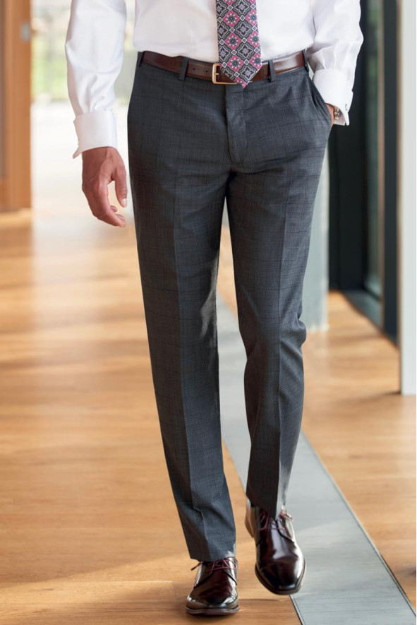 Pantalon professionnel homme gris - Pantalon Cassino Prince de Galles