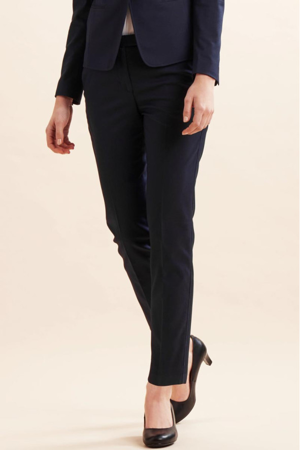 Women's navy blue hotel uniform trousers - Ophélia trousers