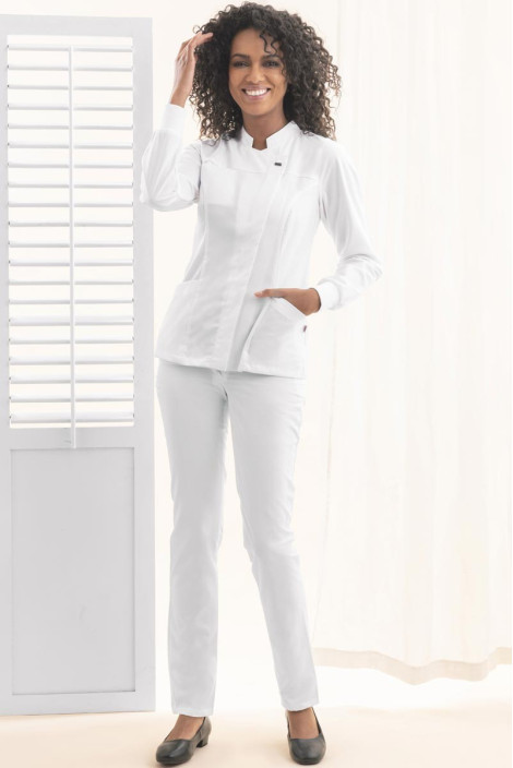 Women's white medical trousers - Giulia trousers