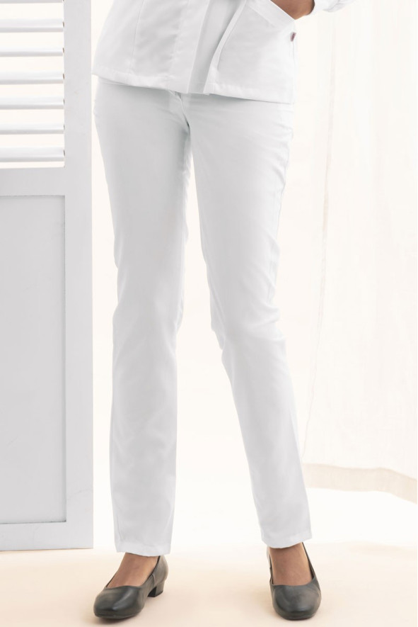 Pantaloni medici biancio da donna - Pantaloni Giulia