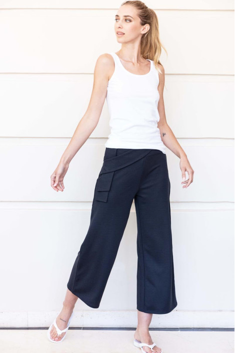 Pantalone nero da estetista - Pantalone Yin