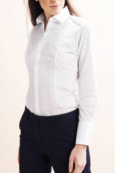 Chemise uniforme hôtellerie blanc femme - Chemise Tréviso