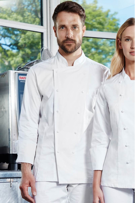 Men's white kitchen jacket - Max kitchen jacket