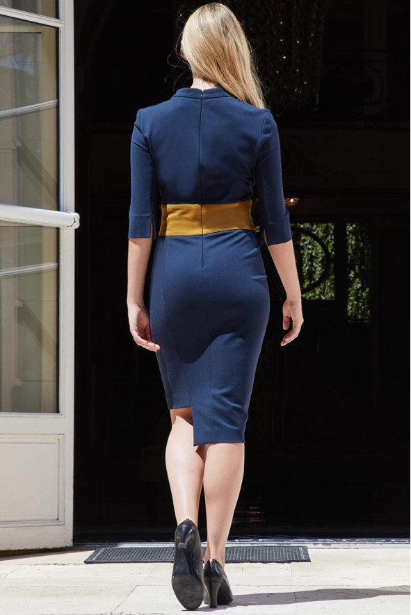 Abito professionale blumarine-ocra - Abito Angelina
