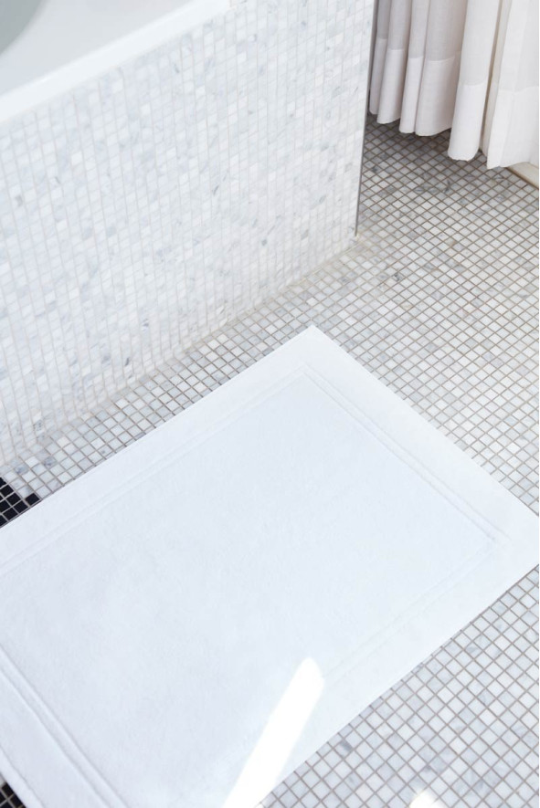 White spa bath mat - White bath mat