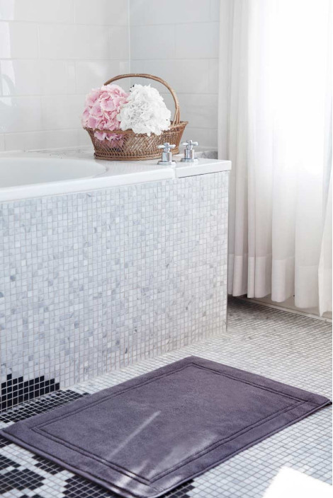 Charcoal grey spa bath mat - Charcoal grey bath mat